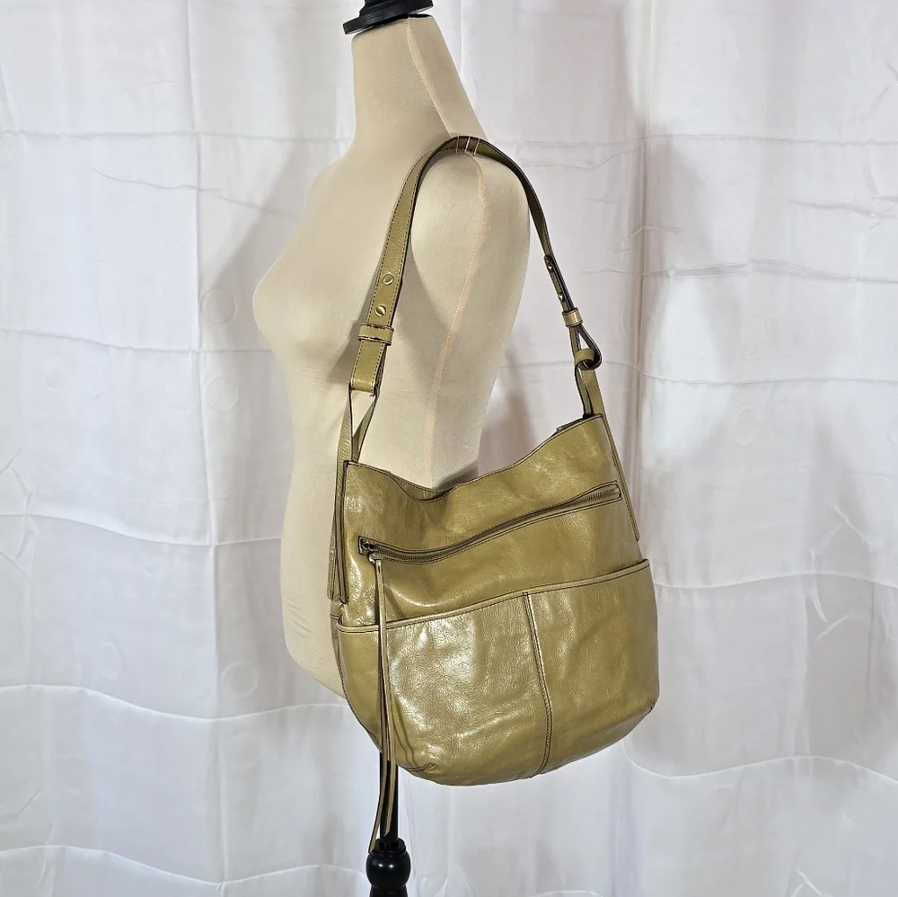 HOBO Pebbled Leather Shoulder Bag